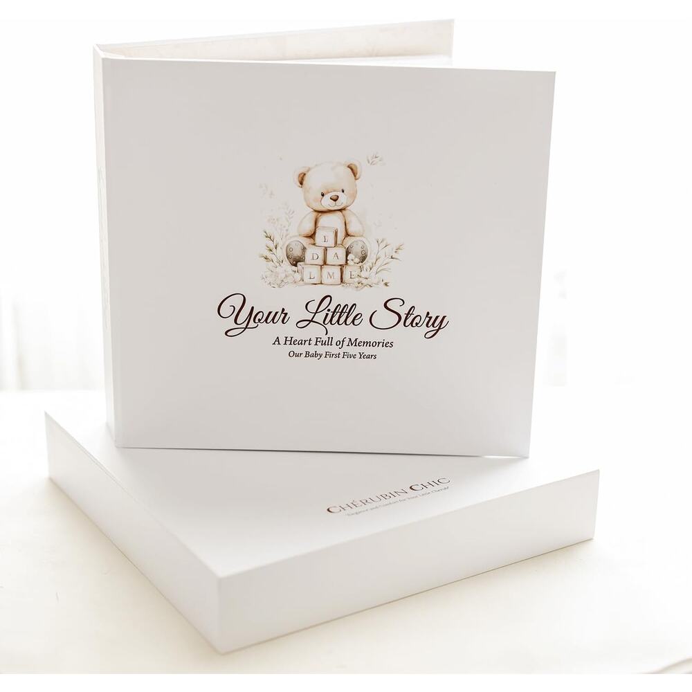 Baby Memory Book, Gender Neutral Baby Book for New and Expectant Parents